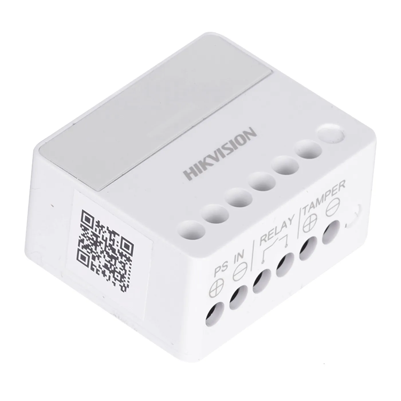 [040039] [DS-PM1-O1L-WB] Hikvision - Relevador Inalámbrico 1 Entrada de Alarma 24/7  1 Salida de Relevador 0 a 36 VCD [Max. 5 A]