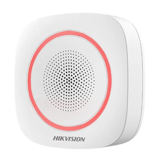 [040225] [DS-PS1-I-WB(B)(O-STD)/Red] Hikvision - Sirena Inalámbrica Interior 110 dB AXPRO