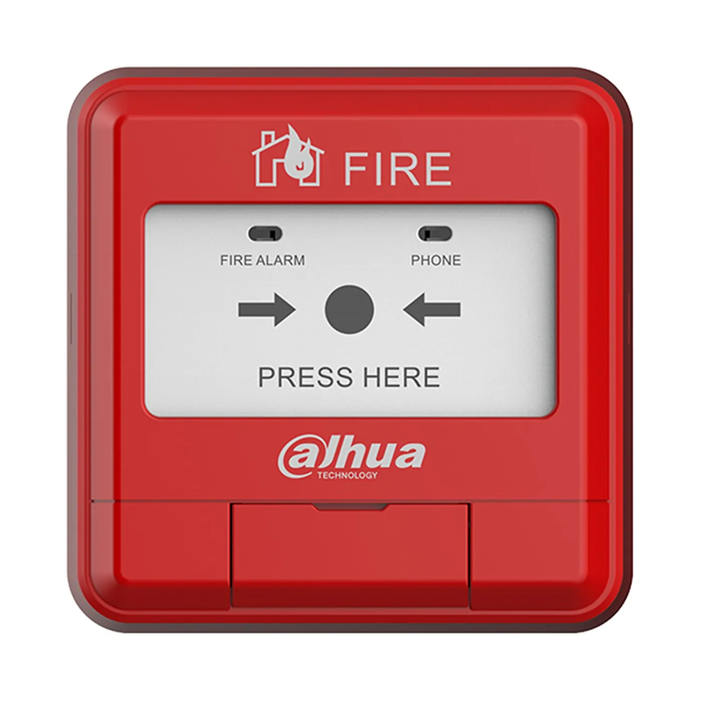[040183] [DHI-HY-1200] Dahua - Estacion Manual de Alarma de Emergencia Direccionable de 2 Hilos Sin Polaridad DC24V [WisuAlarm]