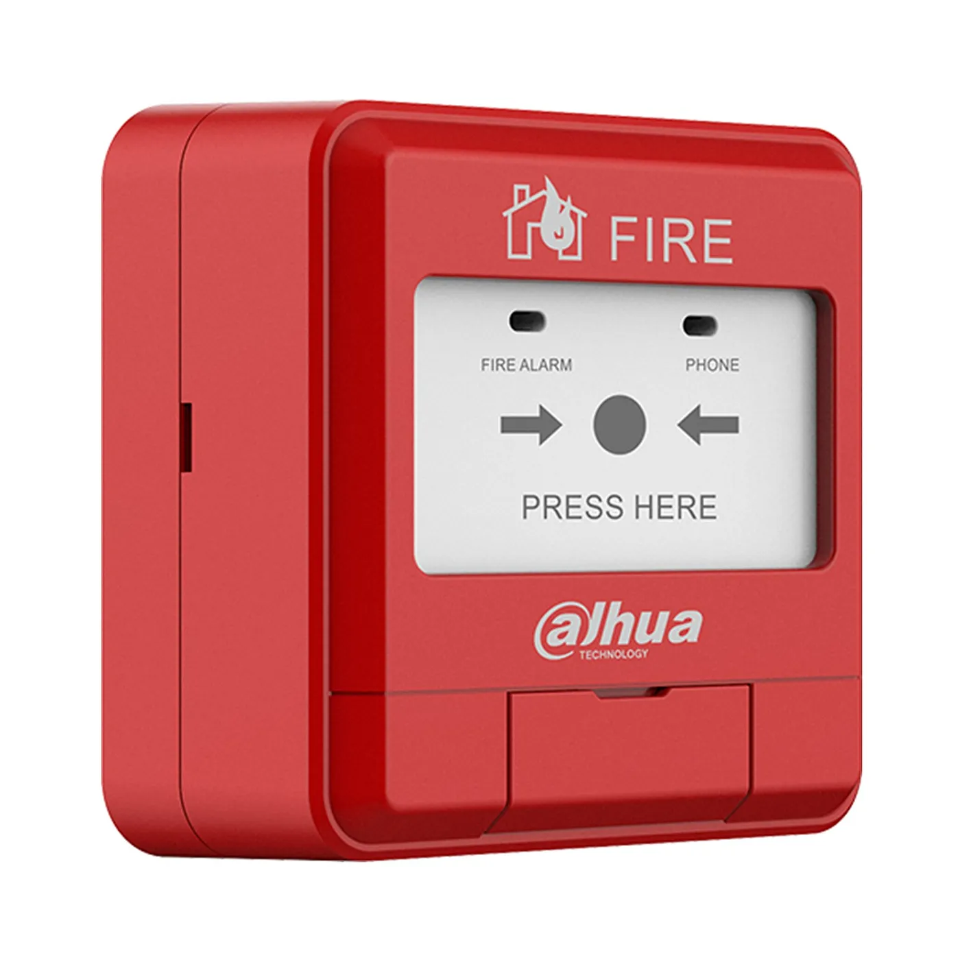 [040183] [DHI-HY-1200] Dahua - Estacion Manual de Alarma de Emergencia Direccionable de 2 Hilos Sin Polaridad DC24V [WisuAlarm]