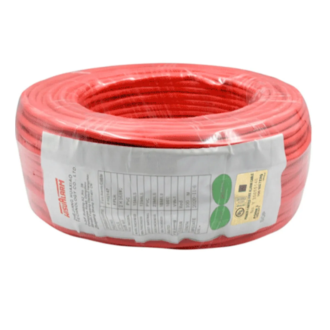 [040302] [2X18AWG] Dahua - Cable Blindado para Alarma de Incendio de 2 Conductores Calibre 18 AWG Bobina de 305 Metros Conductor de Cobre Sólido de 1.02 mm Blindaje de Lámina de Aluminio con Hilo de Drenaje de Cobre Estañado Chaqueta de PVC Altamente...