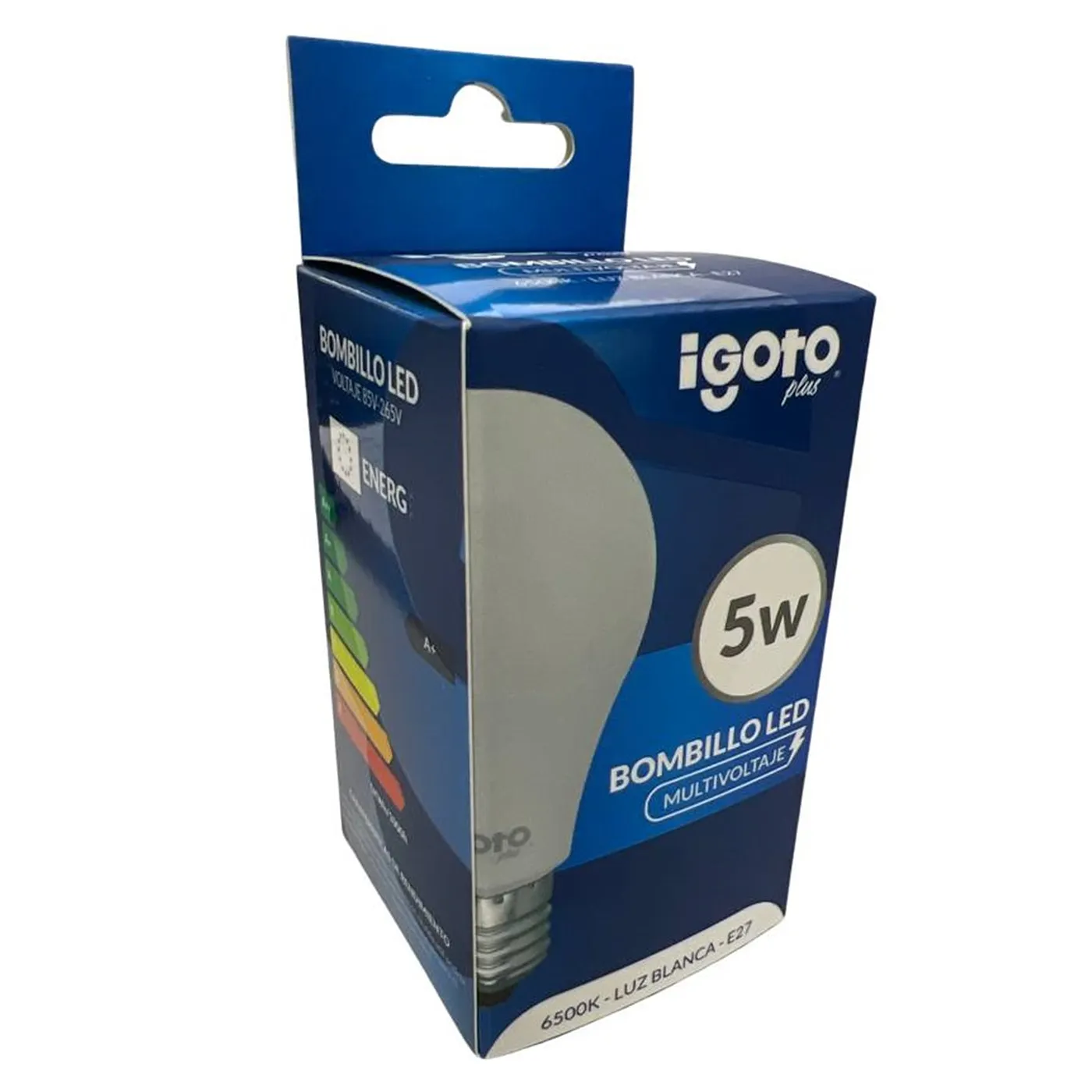[050158] [IG-BL5W] Igoto - Bombillo LED Bulbo 5W 6500K Luz Fria Rosca E27