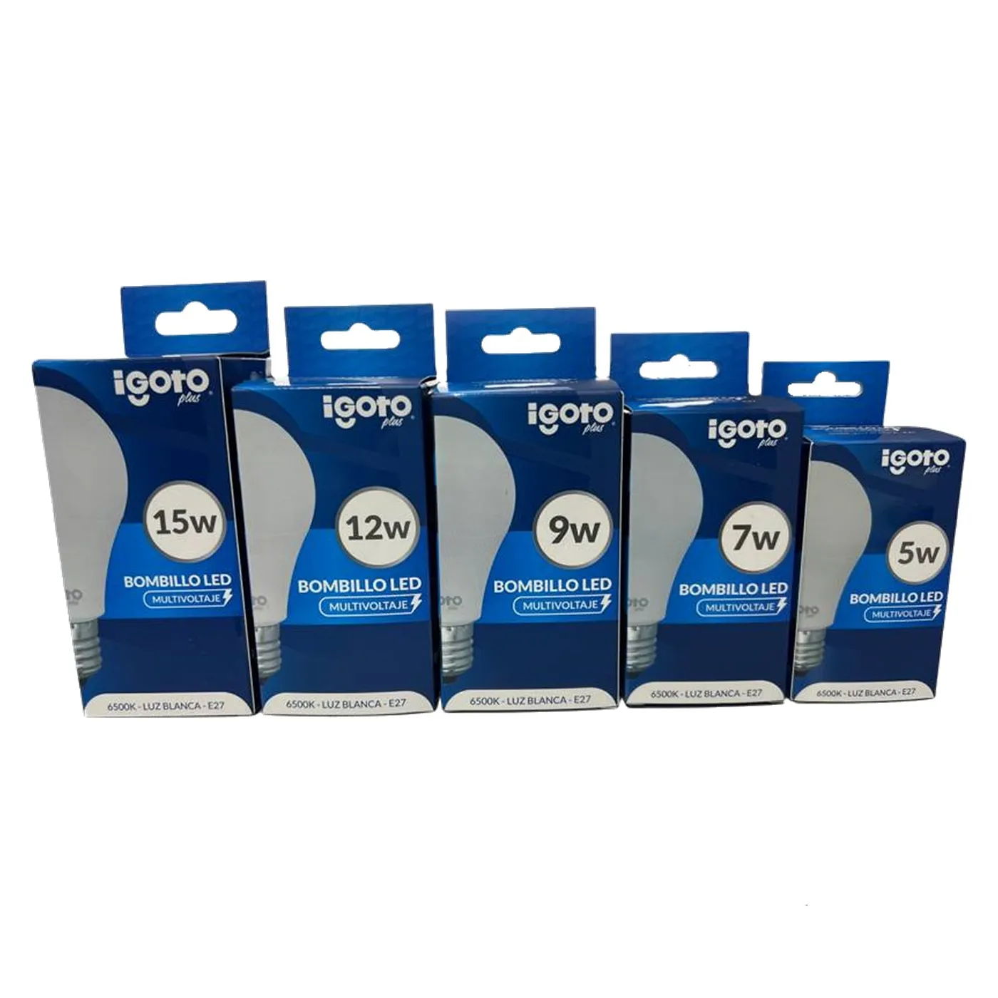 [050162] [IG-BL15W] Igoto - Bombillo LED Bulbo 15W 6500K Luz Fria Rosca E27