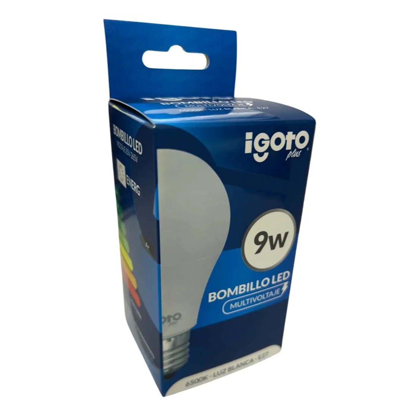 [050165] [IG-BL9W-10PACK] Igoto - Bombillo LED Bulbo 9W 6500K Luz Fria Rosca E27 [10 Unidades]