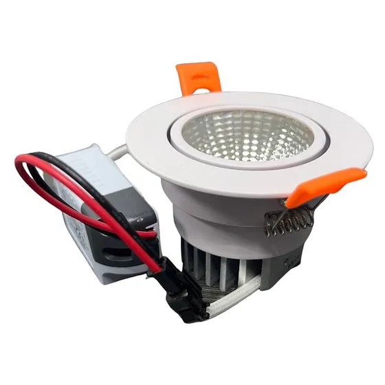 [050190] Lampara LED 12W 3000K Luz Calida Redonda Empotrar XTD-12-AMA Littman