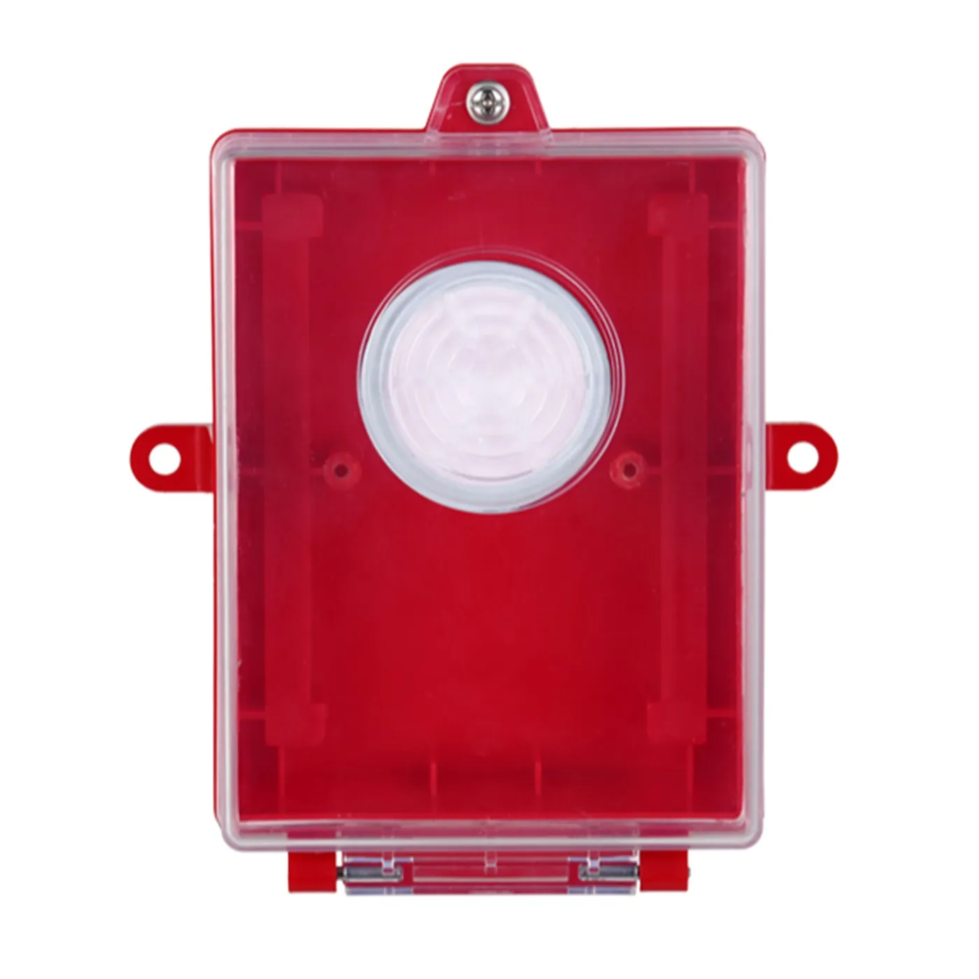[040268] [DH-HY-HSG01] Dahua - Caja Estanca para Sirena con Estrobo Grado de Protección IP65 Material ABS Instalación de Montaje en Pared Color Rojo Dimensiones 150 mm × 170 mm × 89 mm Compatible con Sirenas Estroboscópicas DHI-HY-1500 y DHI-HY-C151