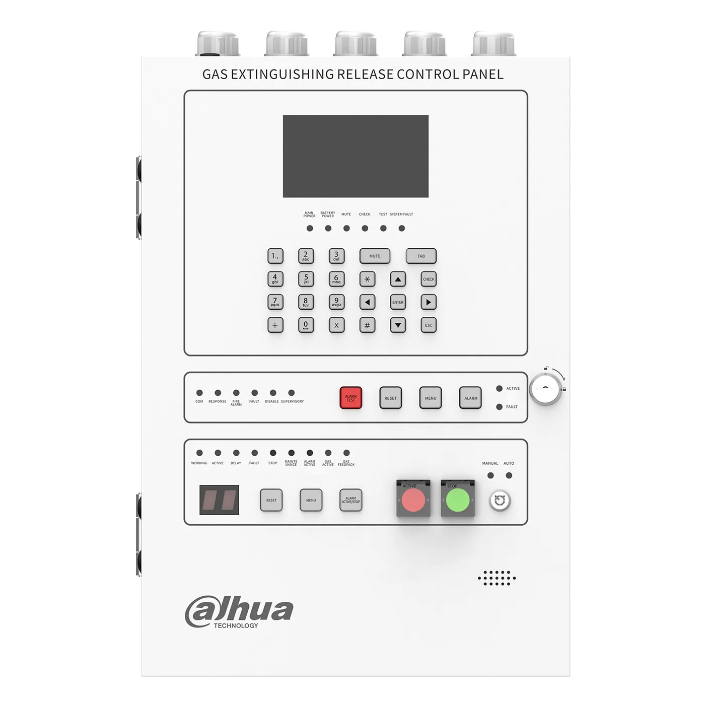 [040270] [DHI-HY-1601] Dahua - Panel de Control de Extinción de Gas de 1 Zona Capacidad para 64 dispositivos en bus de incendio y 64 dispositivos en bus de extinción Codificación electrónica de 1 a 254 Comunicación de dos hilos Voltaje... [WisuAlarm]