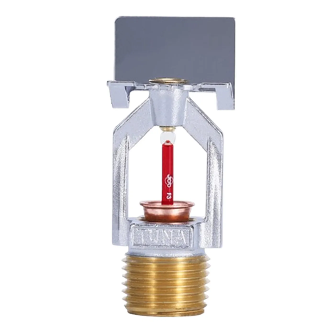 [040284] [DHI-HY-ASP002-68-SSP-QR-CH-B] Dahua - Rociador de Incendio Tipo Pendiente de Respuesta Rápida Temperatura de Activación 68°C (155°F) Factor K 5.6 (80) Rosca de Conexión 1/2 Pulgada NPT Presión de Trabajo 1.2 MPa (175 psi) Acabado Cromado Bulbo..