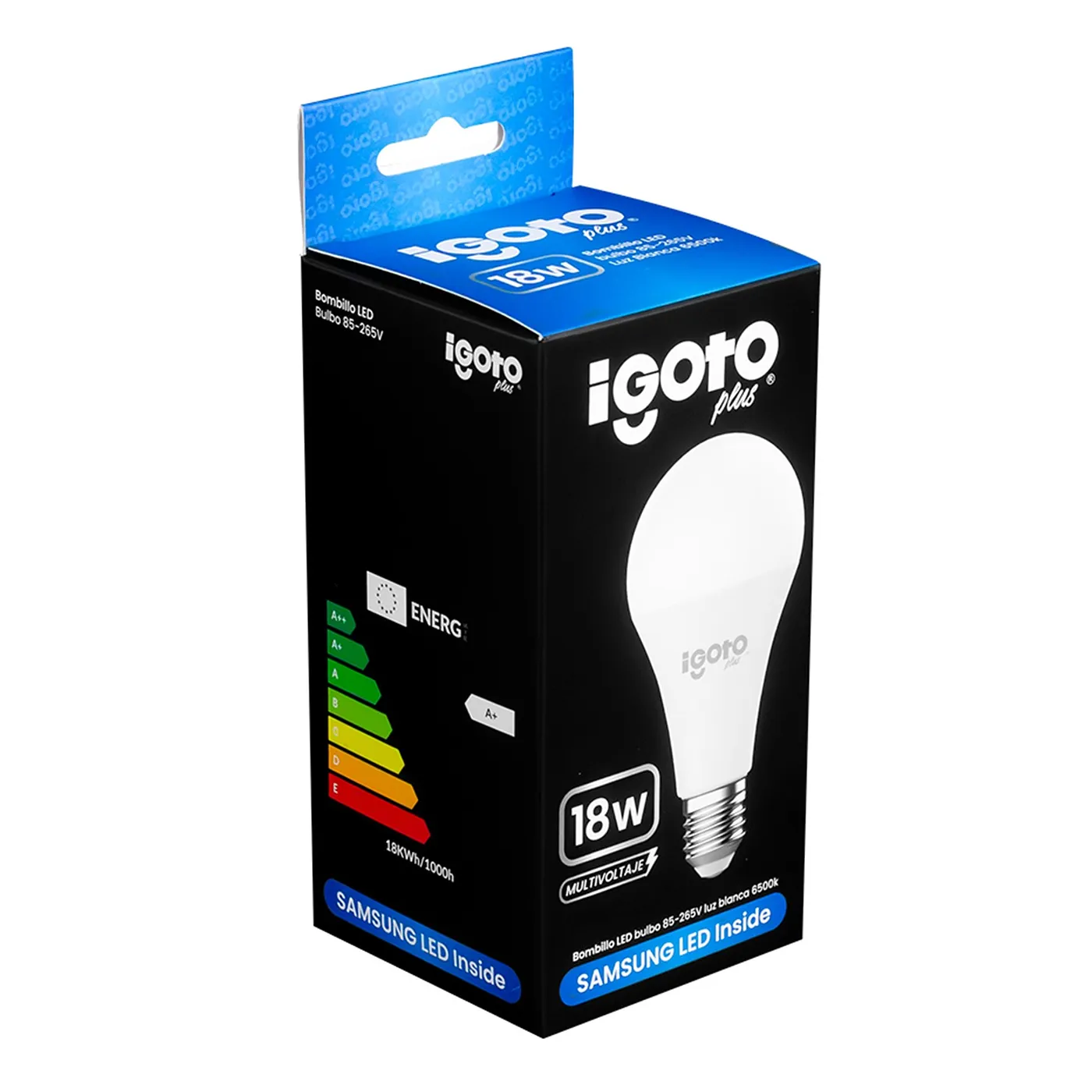 [050768] [IG-BLCS18W] Igoto - Bombillo LED Bulbo 18W 6500K Luz Fria Rosca E27