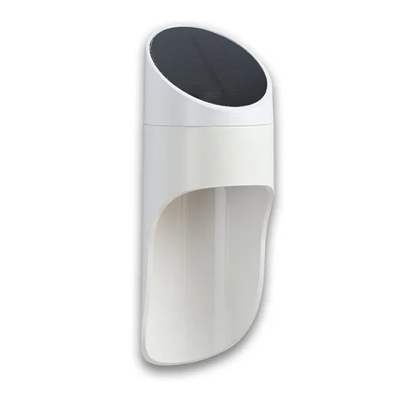 [050785] [LPS-1907] Lucerna - Aplique Solar Blanco 3k de policarbonato con sensor de movimiento y bateria 3,7v 1800mAh IP44