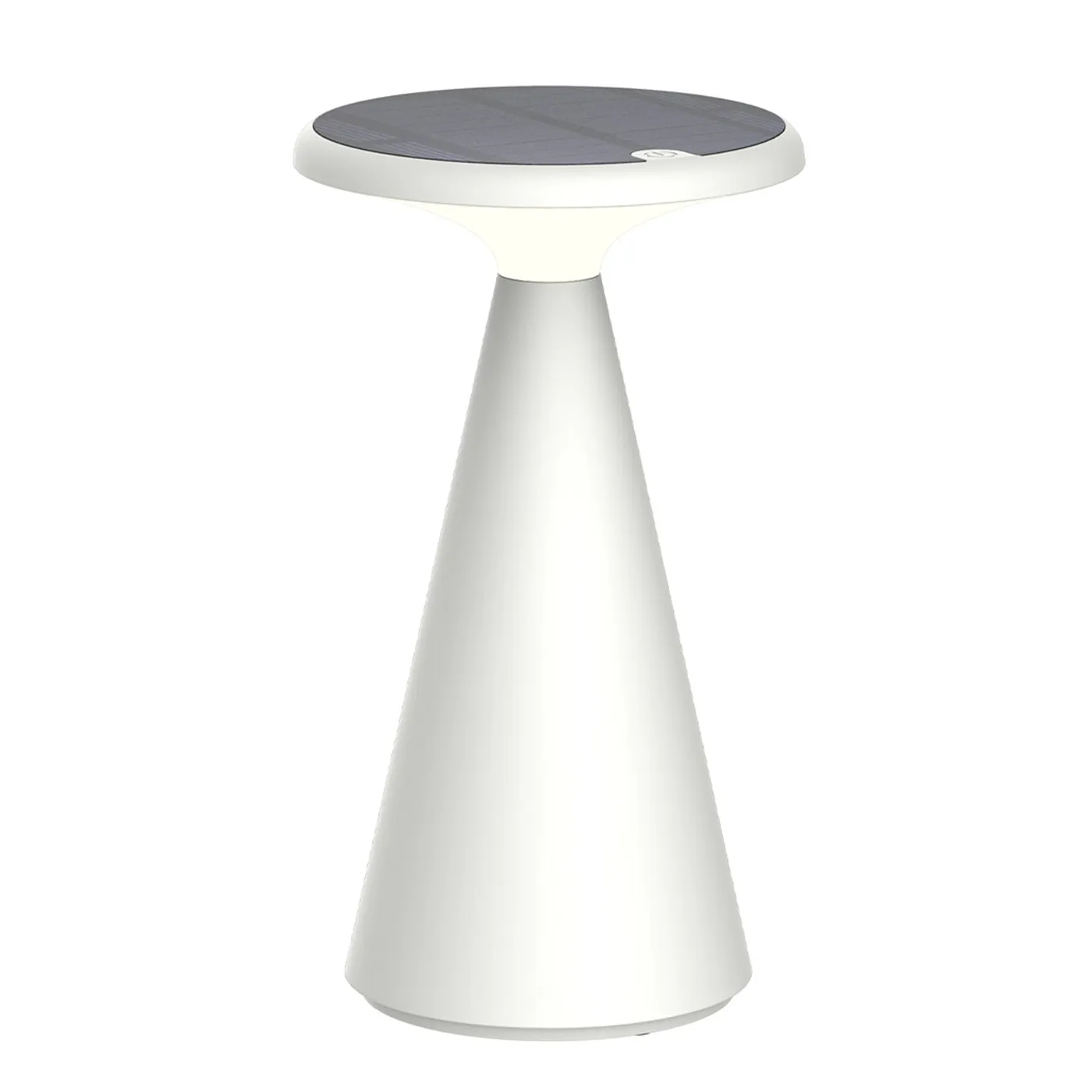 [050892] [S-FUNGHI-B] Lucerna - Lampara Decorativa Solar Funghi Blanca [203mm x 115mm] Base recargable 2000mAh IP44 