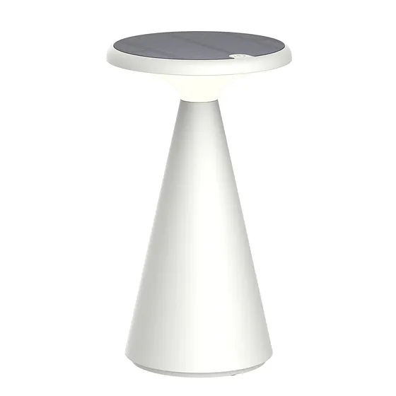 [050892] [S-FUNGHI-B] Lucerna - Lampara Decorativa Solar Funghi Blanca [203mm x 115mm] Base recargable 2000mAh IP44 
