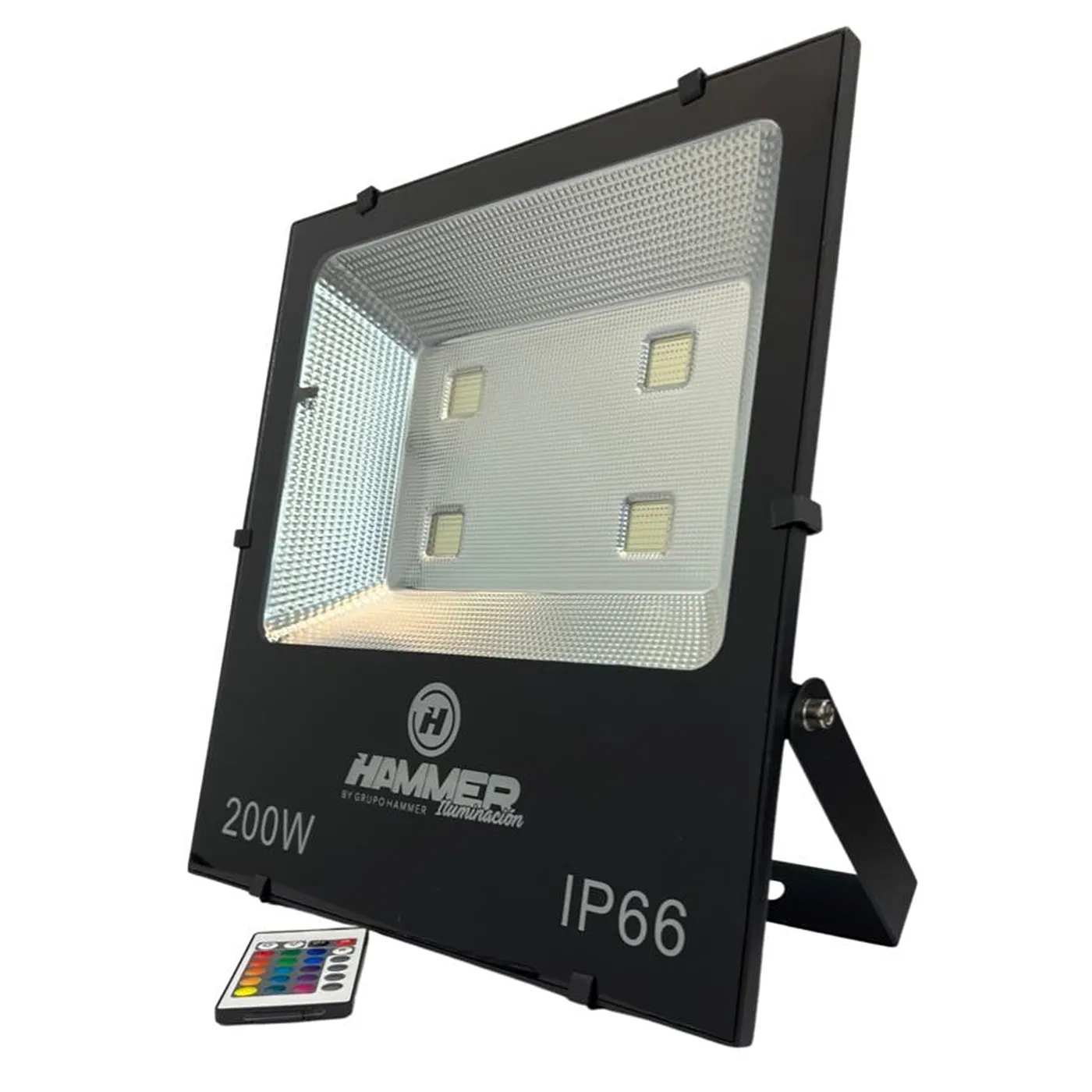[050575] Reflector LED Luces de Colores con Control 200W RGB IP66 Multivoltaje 85/277 Volts FHRG-00200 Hammer