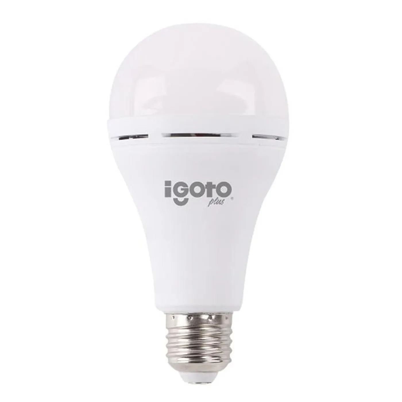 [050604] [IG-BLR9W] Igoto - Bombillo LED Bulbo Recargable 9W 6500K Luz Fria Rosca E27
