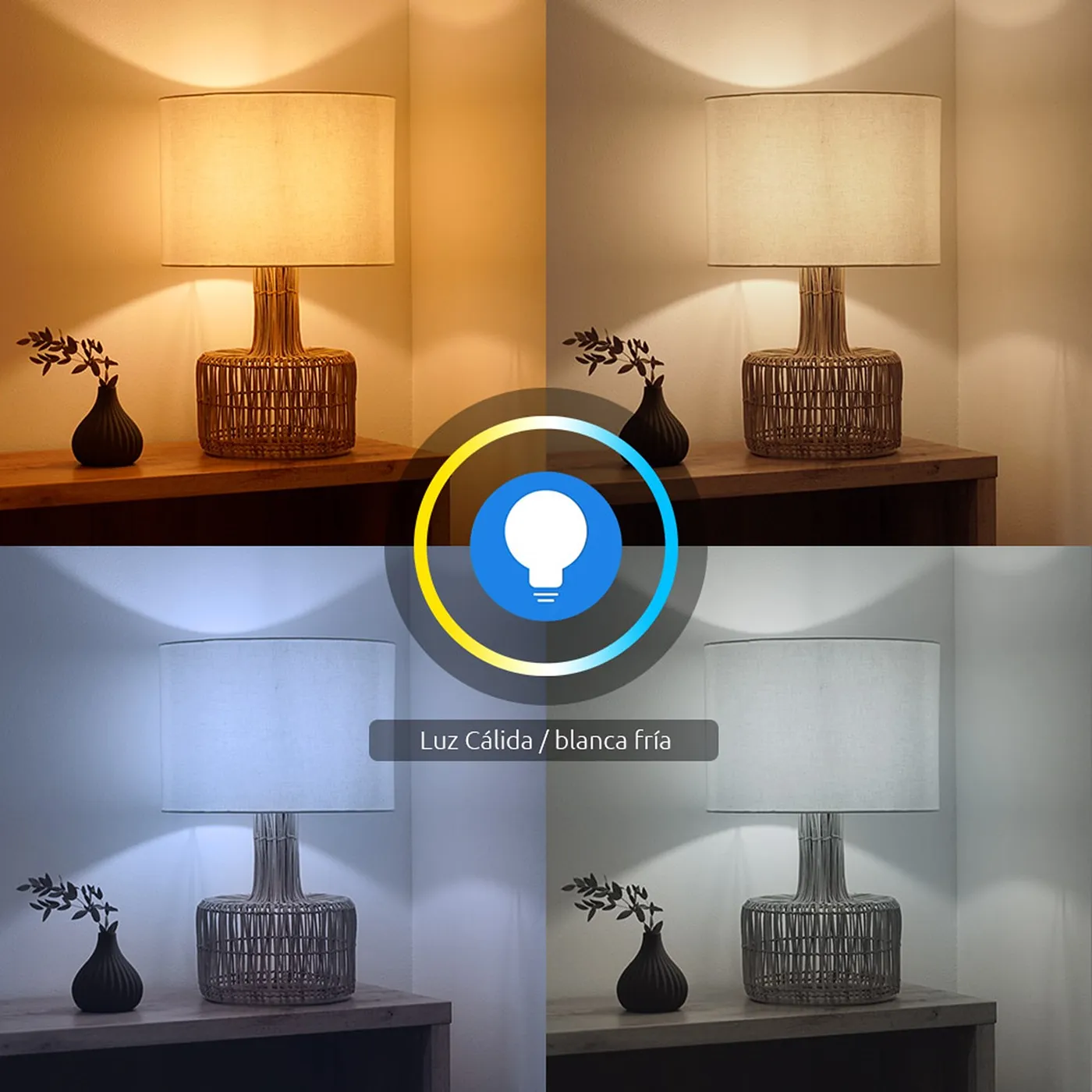 [050658] [NHB-W2102PK] Nexxt Home - Bombillo LED 10W Blanco Regulable [2700 a 6500K] Inteligente 110V BR30 WiFi [2 Unidades]