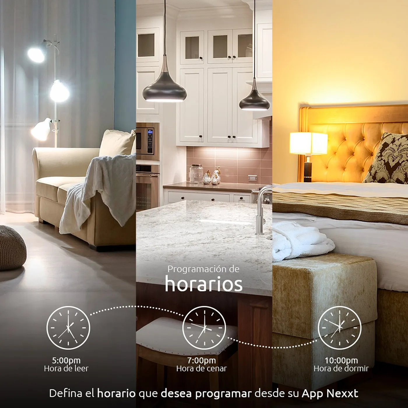[050658] [NHB-W2102PK] Nexxt Home - Bombillo LED 10W Blanco Regulable [2700 a 6500K] Inteligente 110V BR30 WiFi [2 Unidades]