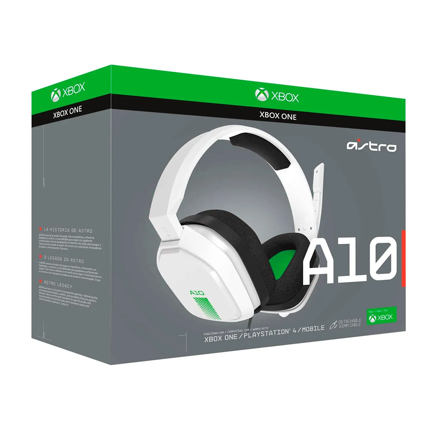 [060426] [A10-WHITE/GREEN] Astro By Logitech - Audifonos Gaming Headset [Blanco/Verde]