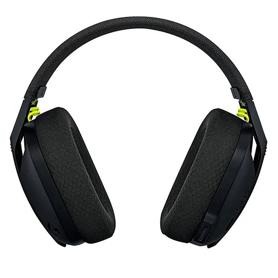 [060507] [G435] Logitech - Audifonos Inalámbricos con micrófono LIGHTSPEED Negro y Amarillo Gaming 981-001049