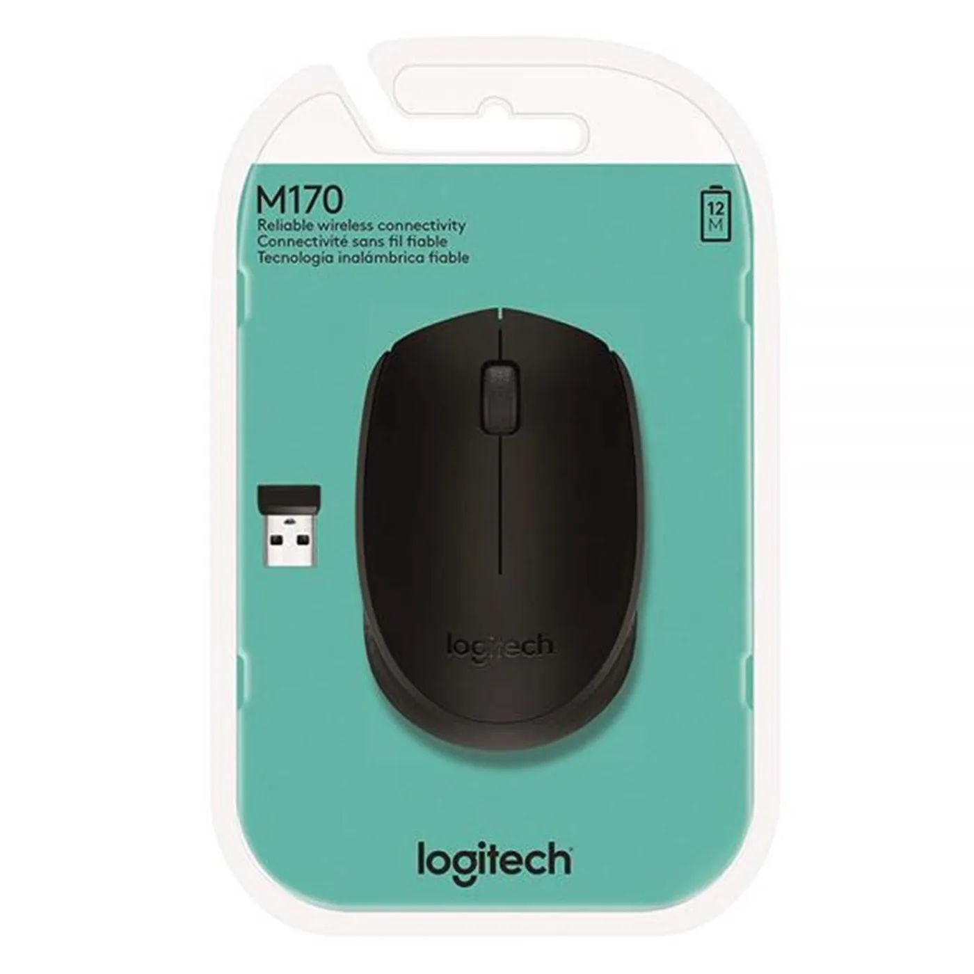 [060361] [M170-GREY/BLACK] Logitech - Mouse Inalambrico [Gris/Negro]