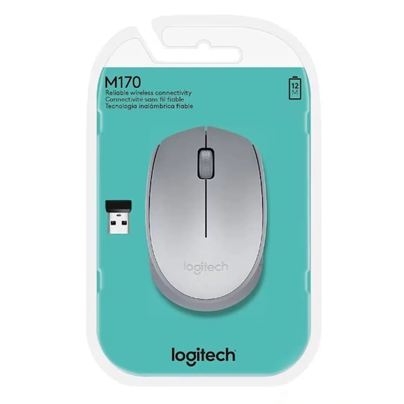 [060362] [M170-SILVER/GREY] Logitech - Mouse Inalambrico [Plata/Gris]
