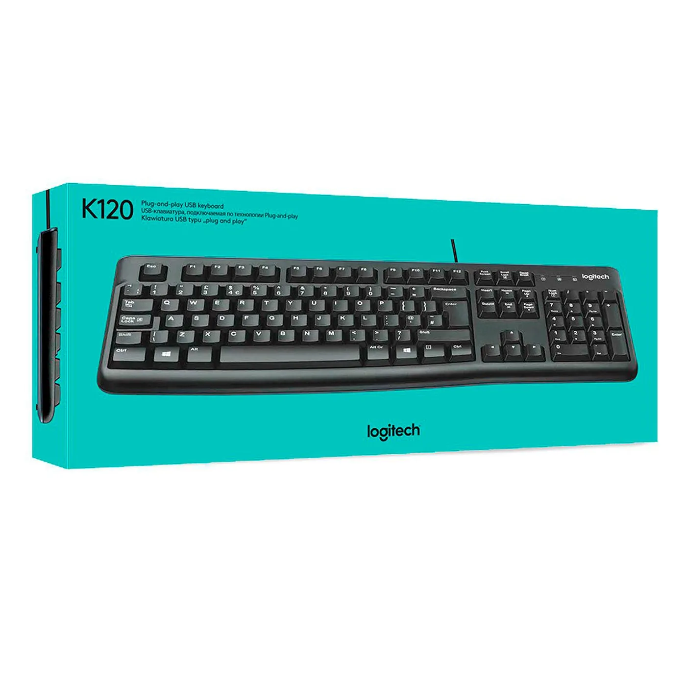 [060372] [K120-BLACK] Logitech - Teclado Alambrico Estándard USB [Español] [Negro]