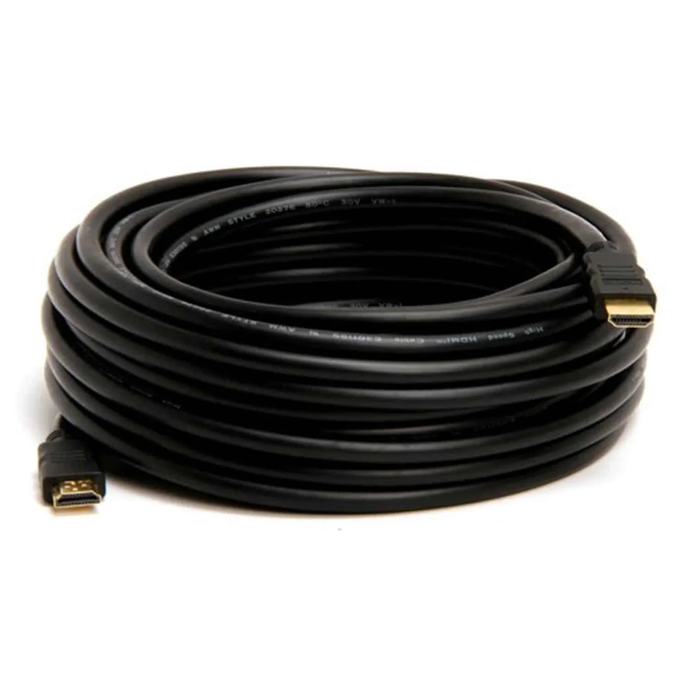 [060389] Cable HDMI Macho Doble HD Goma Negro [10 Metros]