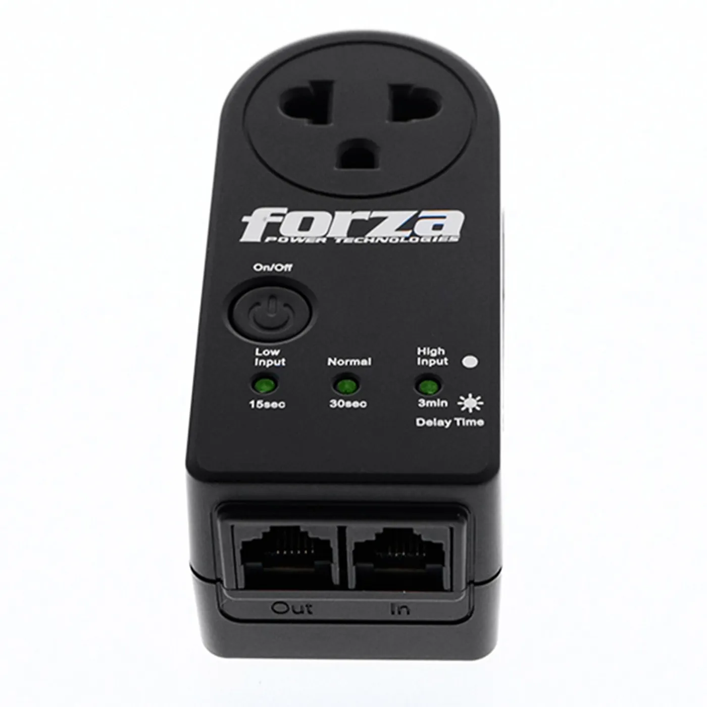 [060578] [FVP-1212N] Forza - Protector de Voltaje 220V 1800W [1] x NEMA Universal 5-15R + RJ45 Giro de 350°