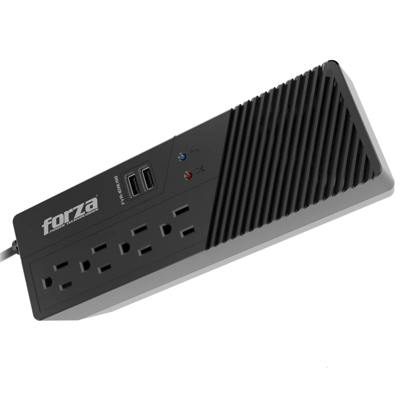 [060582] [FVR-1011] Forza - Regulador Automático de Voltaje 110V 1000VA/500W [4] x NEMA 5-15R