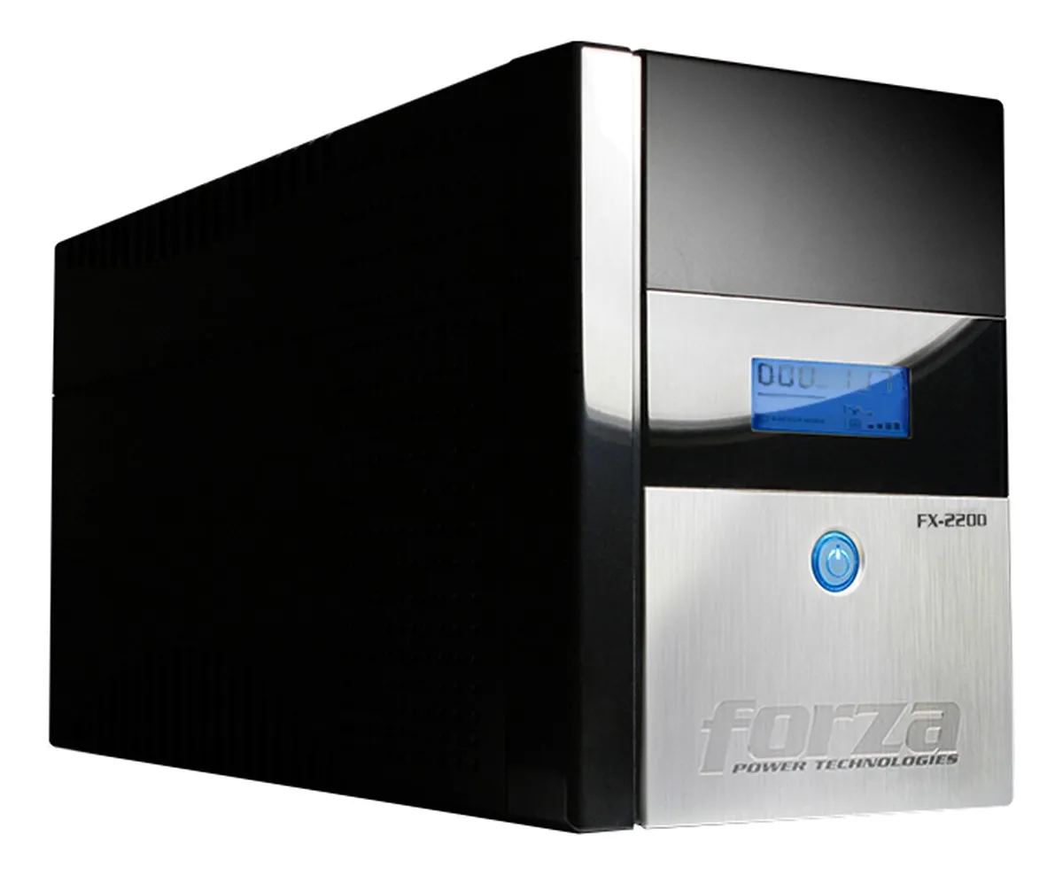 [060589] [FX-2200LCD] Forza - UPS Interactivo 2200VA/1200W Pantalla LCD 110V [8] x NEMA 5-15R + USB + Coaxial