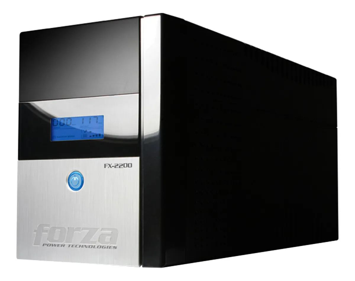 [060589] [FX-2200LCD] Forza - UPS Interactivo 2200VA/1200W Pantalla LCD 110V [8] x NEMA 5-15R + USB + Coaxial