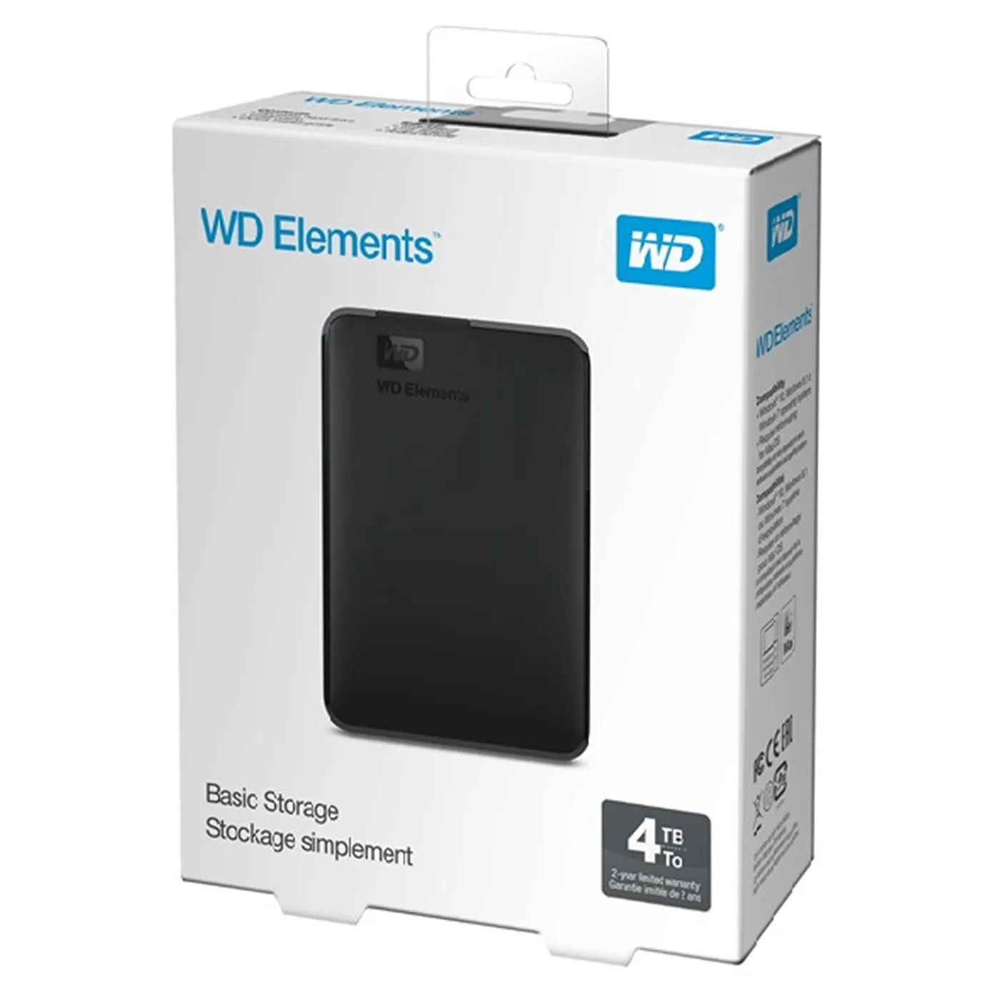 [060617] [WDBU6Y0040BBK-WESN] Disco Duro Externo Western Digital 4Tb Portatil Elements