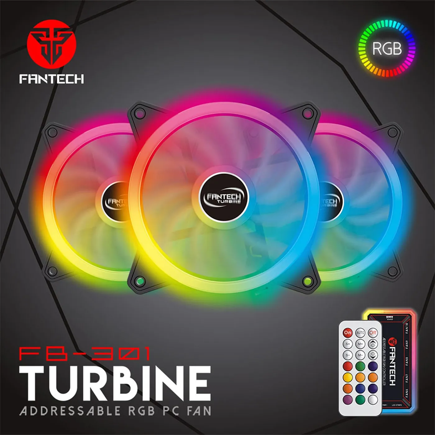 [060524] [FB-301] Fantech - Fan Turbina RGB Gaming