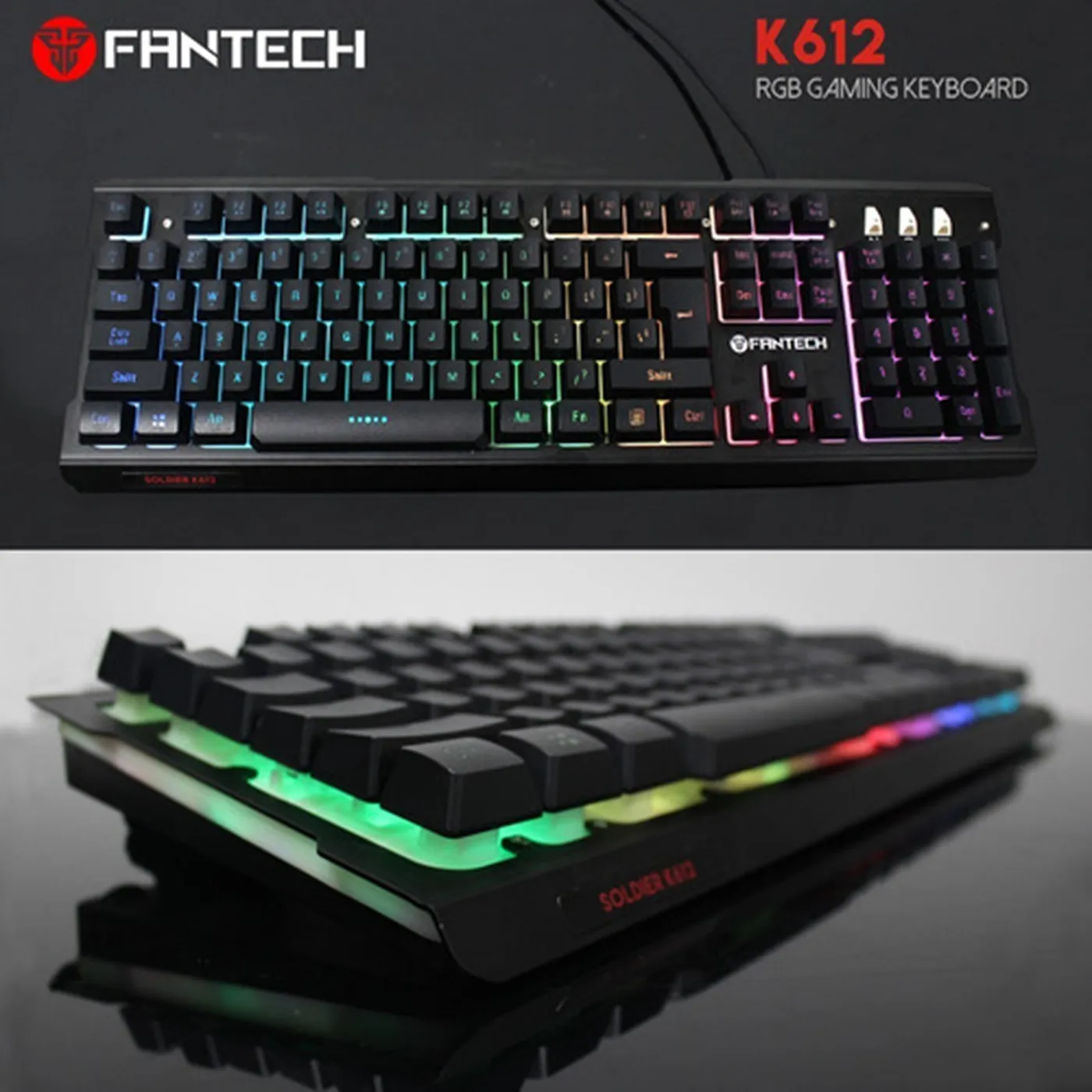 [060549] [K612] Fantech - Teclado Soldier Ingles Gaming
