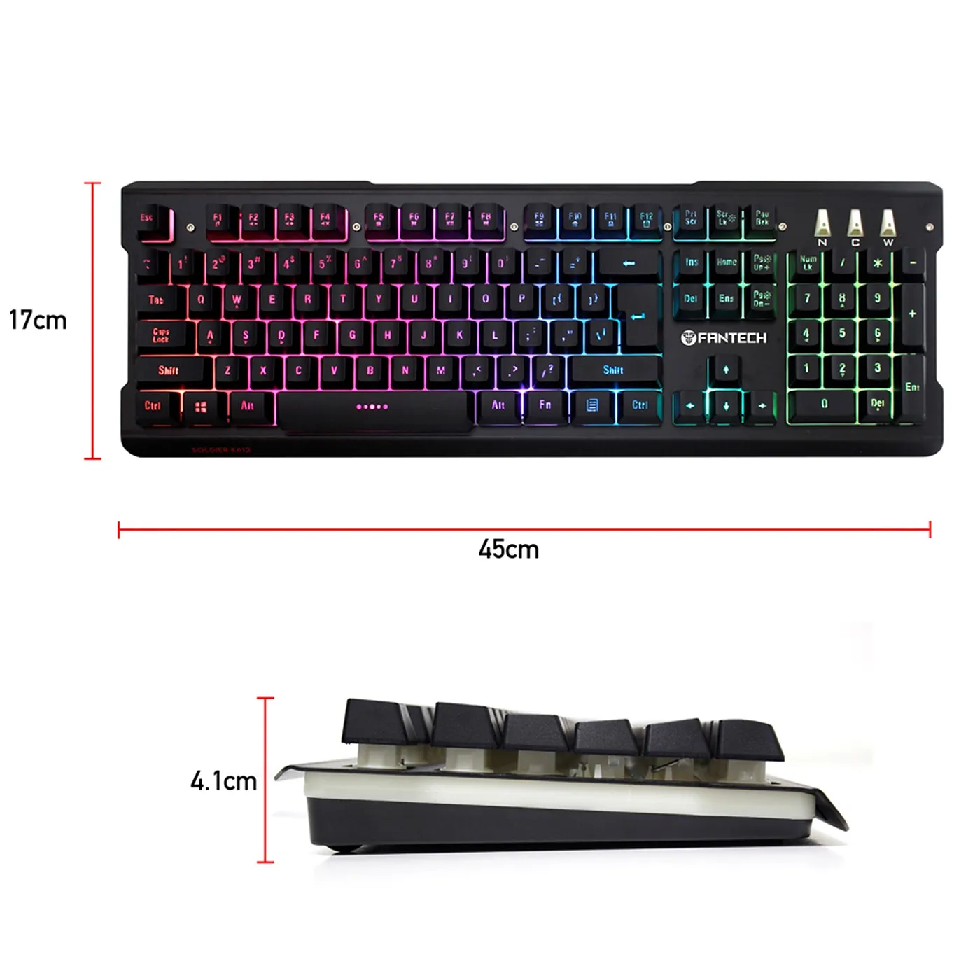 [060549] [K612] Fantech - Teclado Soldier Ingles Gaming