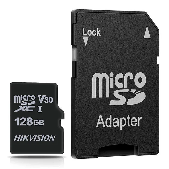 [060736] [HS-TF-C1/128G/Adapter] Hikvision - Memoria Micro SD con Adaptador SD 128GB 92MB/s Clase 10 Hikstorage