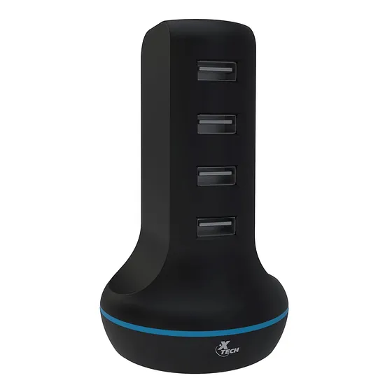 [060888] [XTA195] Xtech - Estacion para Carga 4 Puertos USB 6A 100V-240V