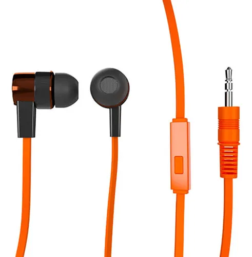 [060895] [XTG235ORANGE] Xtech - Audifonos ON-THE-GO Internos con Microfono [Naranja] Cable [1 Metro]