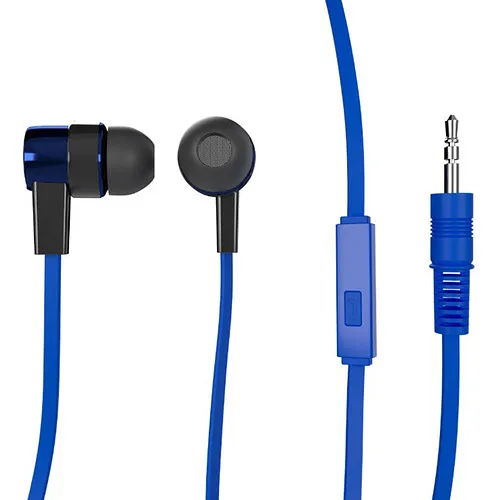 [060897] [XTG235BLUE] Xtech - Audifonos ON-THE-GO Internos con Microfono [Azul] Cable [1 Metro]