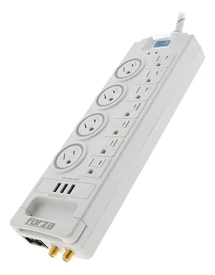 [060668] [FSP-1011USBW] Forza - Regleta Protector de Voltaje 1750W [11] x NEMA 5-15R + USB + RJ45 + Coaxial 120V/240V