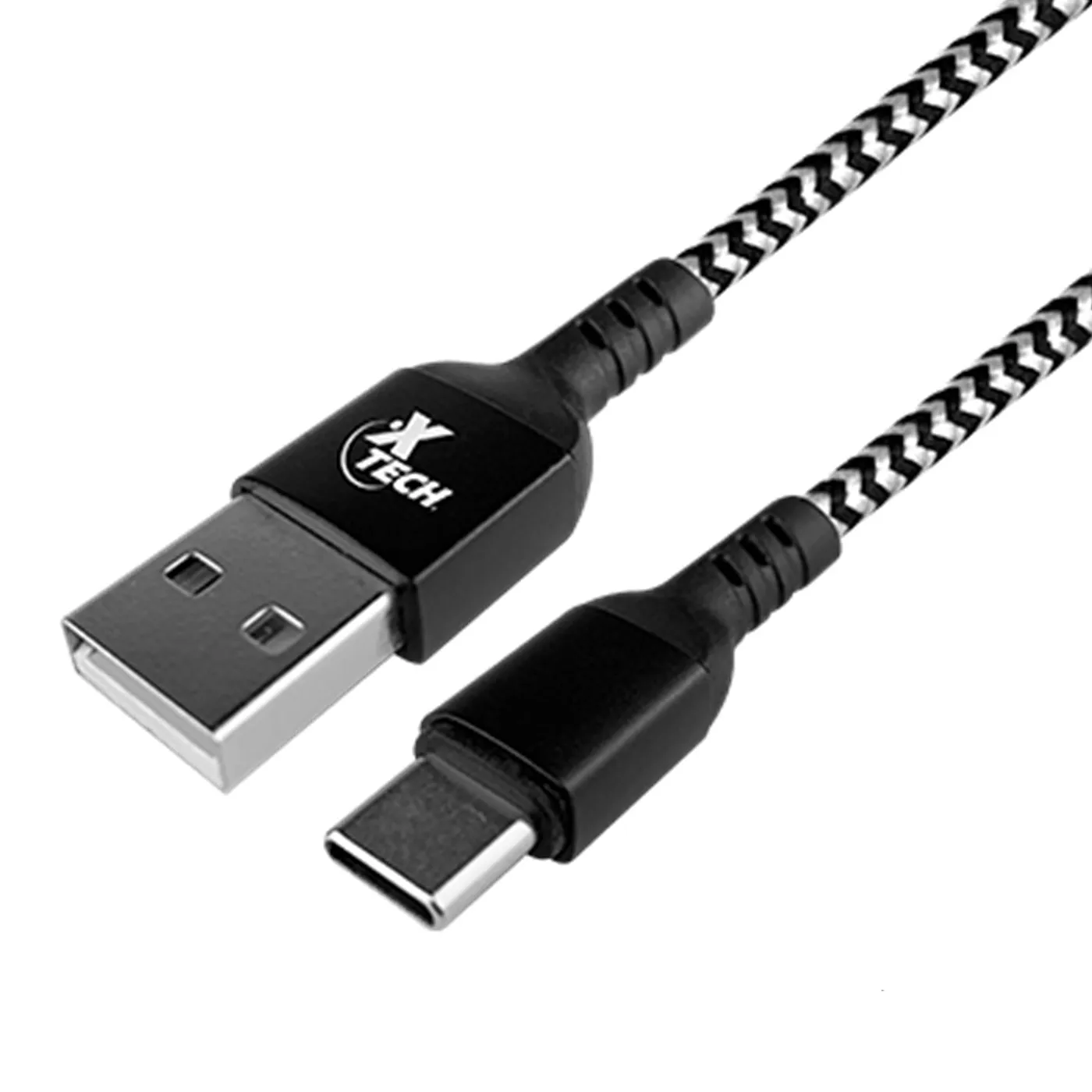 [060679] [XTC511] Xtech - Cable Trenzado Tipo-C Macho a USB 2.0 A Macho