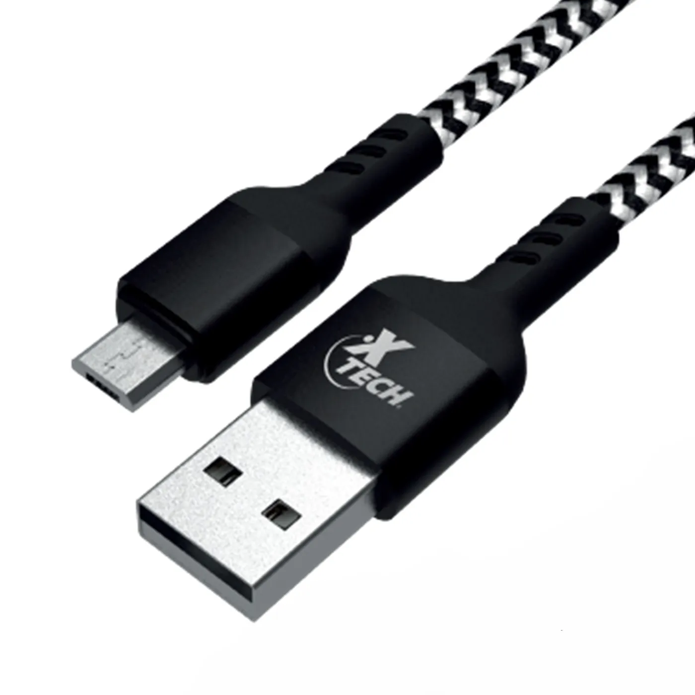 [060683] [XTC366] Xtech - Cable Trenzado USB 2.0 Macho A a Micro USB Macho B