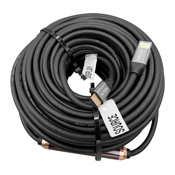 [061002] [CAB140] Cable HDMI Macho Doble HD 2K/4K V2.0 con Chip [40 Metros]