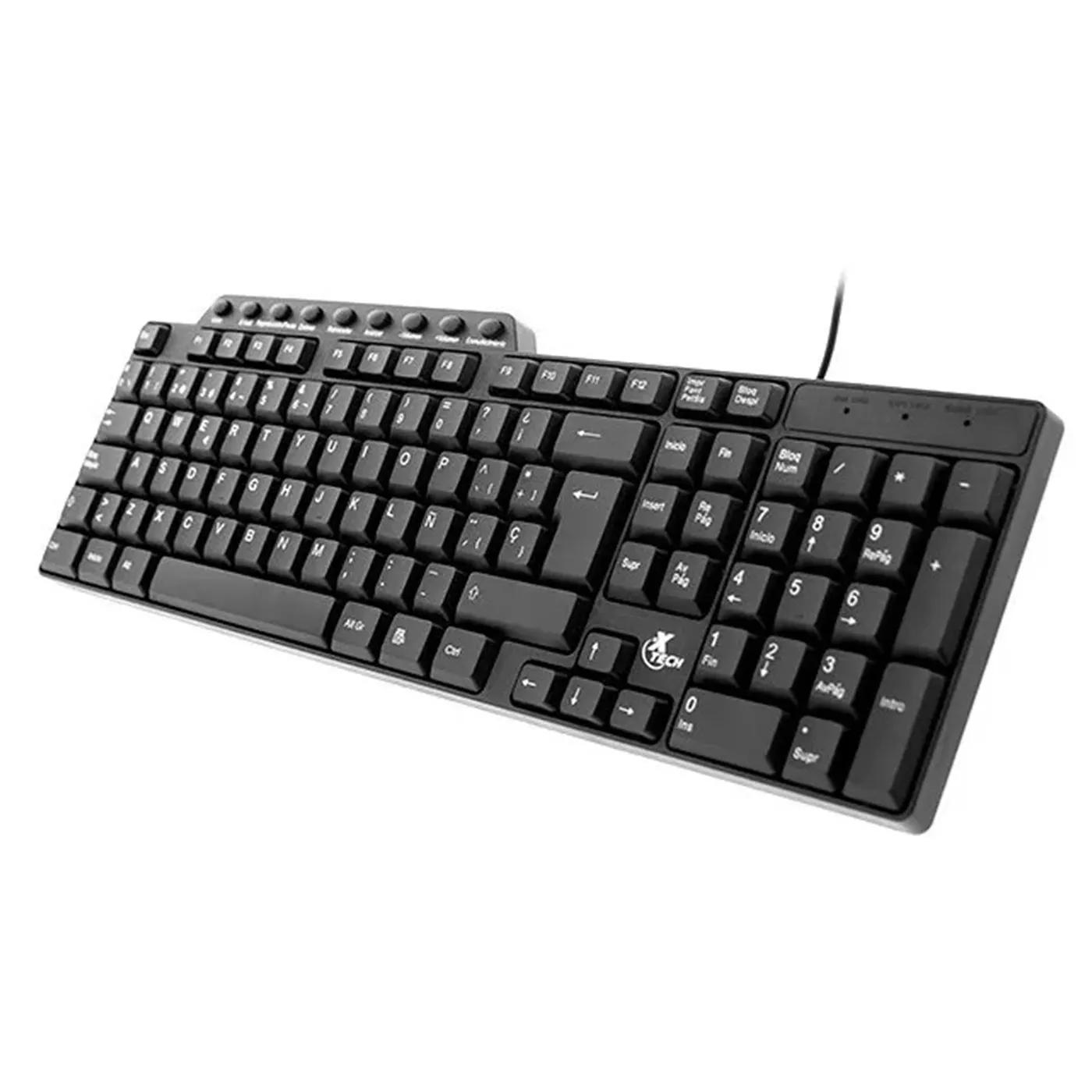 [061026] [XTK-160S] Xtech - Teclado Alambrico Multimedia Español Negro