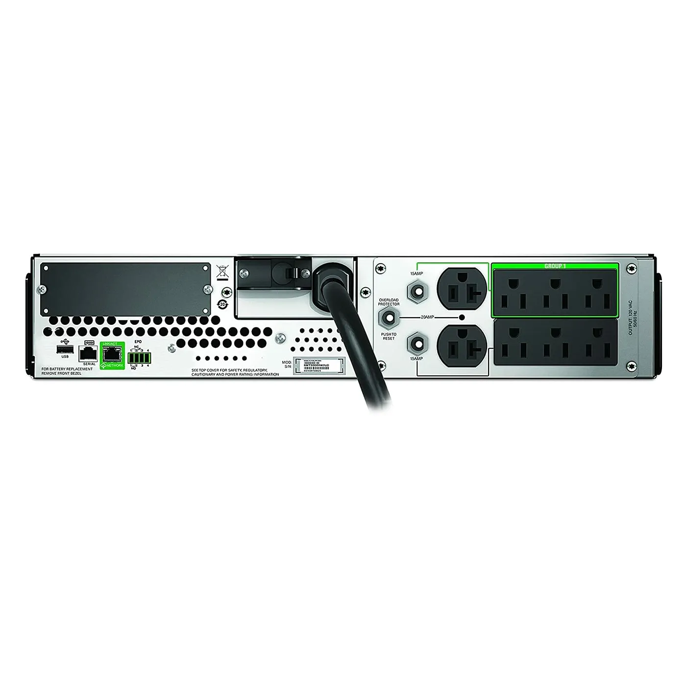 [060916] [SMT3000RM2UC] APC- UPS Smart 3000VA LCD Para Rack 2U 120V Con SmartConnect