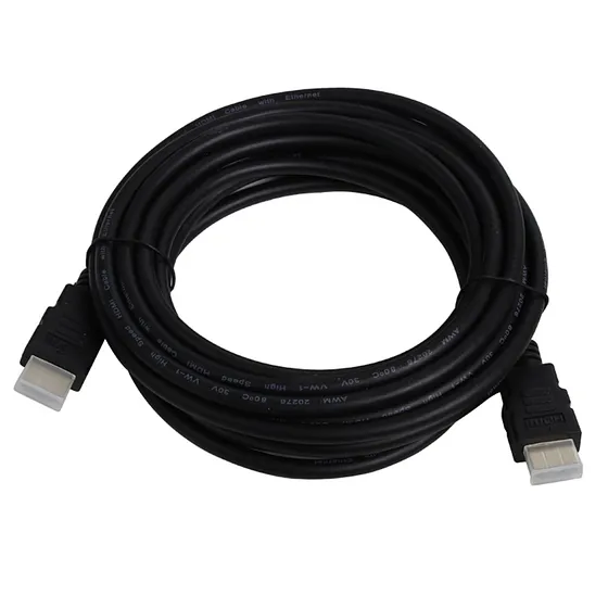 [060952] [STC-HDMI5M] STC - Cable HDMI Macho Doble HD Goma Negro [5 Metros]
