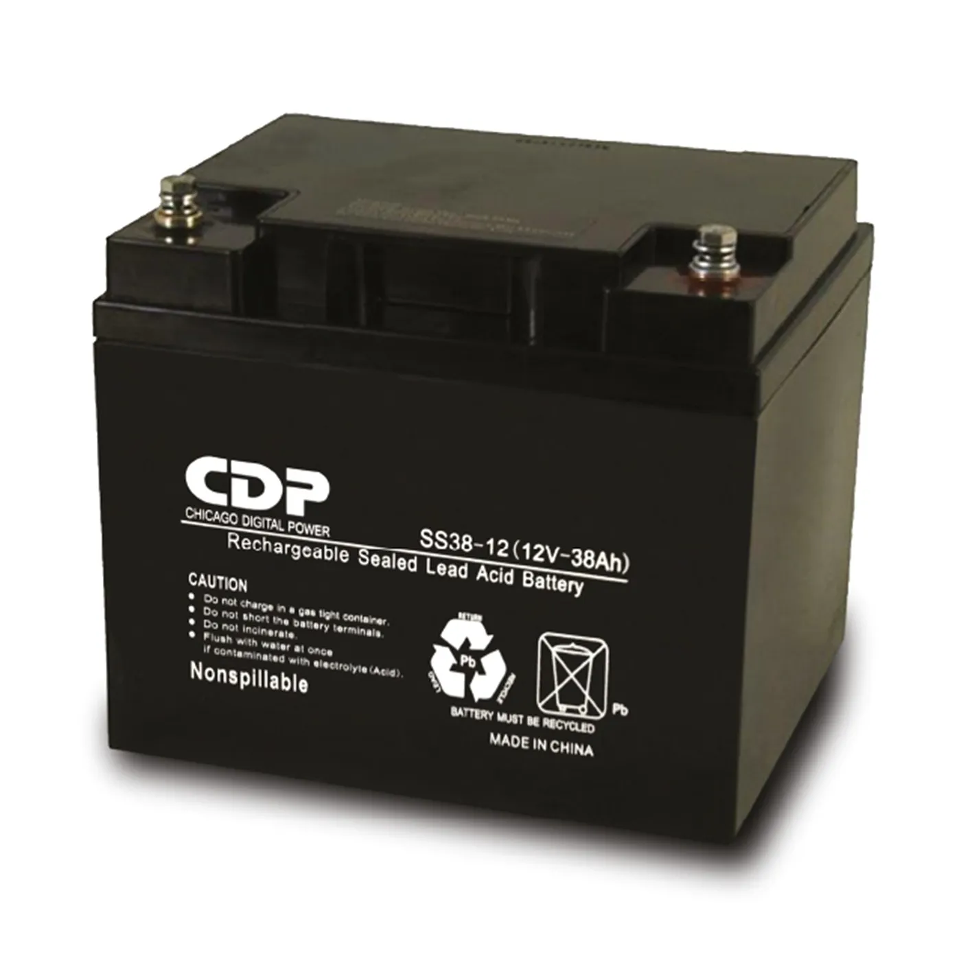 [061204] [SLB12-38] CDP - Bateria Plomo-Ácido Sellada 12V 38Ah