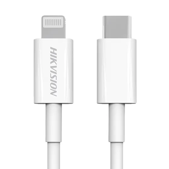 [061208] [HS-HUB-CBC2L] Hikvision - Cable USB-C a Lightning MFi Certificado 1 Metro Ideal para iPhone, iPad y iPod Carga Rápida 3 Amp Carga y Sincronización de Datos 480 Mbps 60 Watts