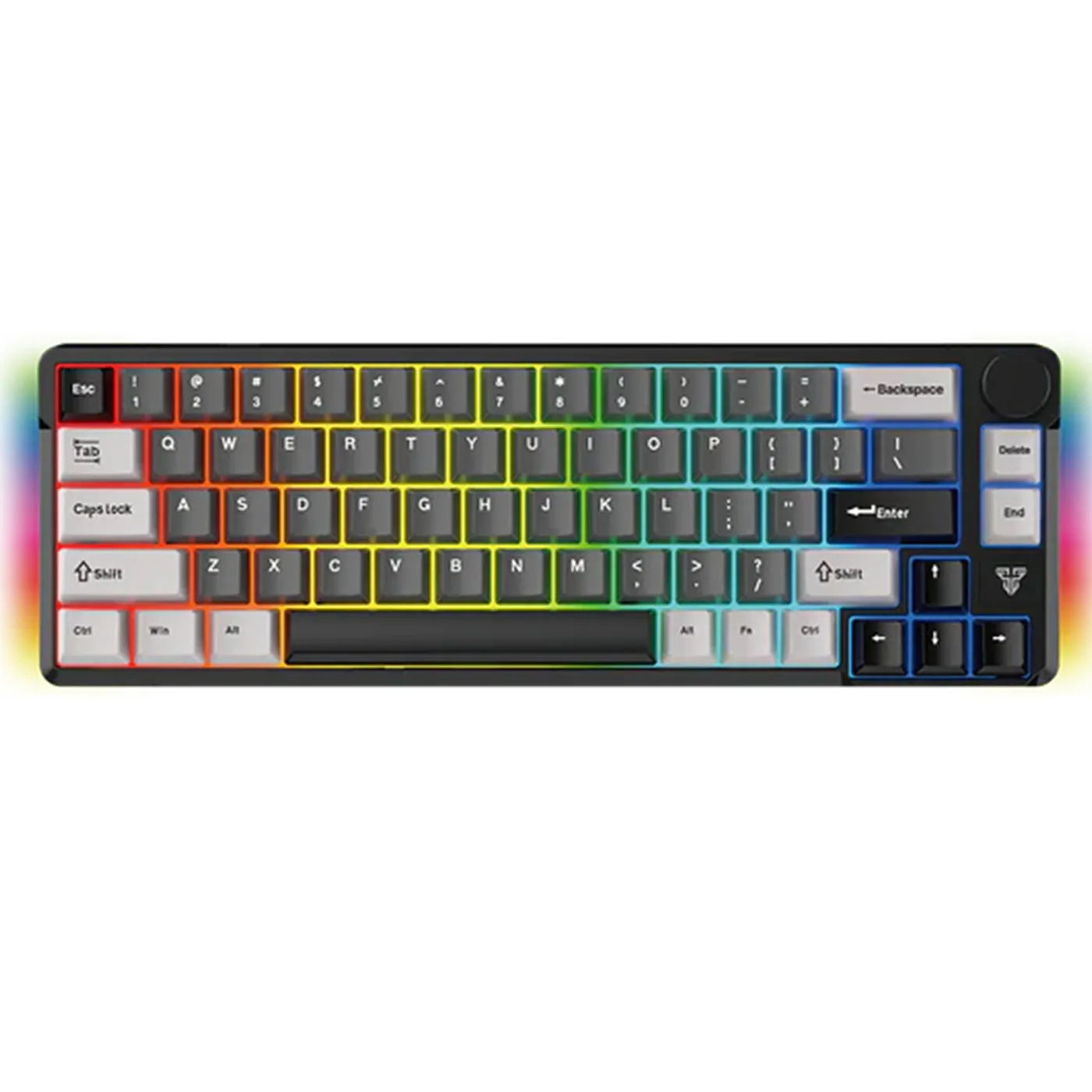 [061371] [MK919-BK-DGYLGY(RD)] Fantech -Teclado Atom PRO66  inalambrico SW Rojo [Negro]