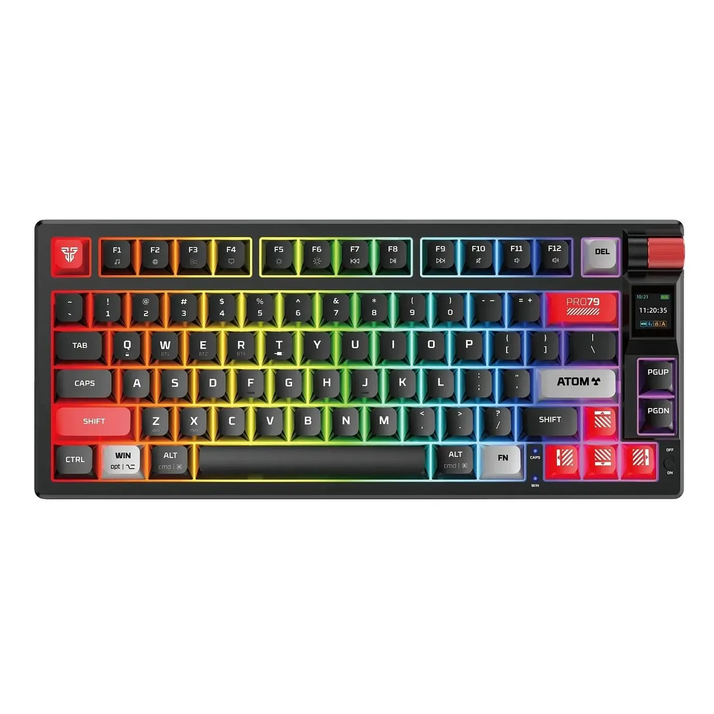 [061372] [MK917-BK-BK(BL)] Fantech -Teclado Atom PRO79 Inalambrico SW Azul [Negro]