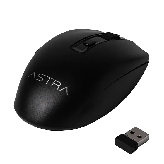 [061401] [GW224BK] Astra - Mouse Inalambrico USB 6 Botones 1600 DPI [Negro]